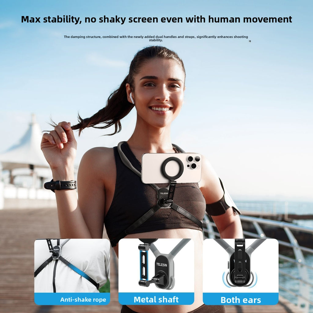Telesin Magsafe Magnetic Neck Mount for Mobile Phone filming